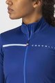 CASTELLI Cycling winter long sleeve jersey - SINERGIA 2 LADY WNT - blue