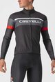 CASTELLI Cycling winter long sleeve jersey - PASSISTA - anthracite