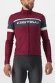 CASTELLI Cycling winter long sleeve jersey - PASSISTA - bordeaux