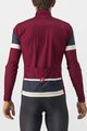 CASTELLI Cycling winter long sleeve jersey - PASSISTA - bordeaux