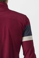 CASTELLI Cycling winter long sleeve jersey - PASSISTA - bordeaux