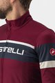 CASTELLI Cycling winter long sleeve jersey - PASSISTA - bordeaux