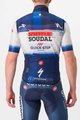 CASTELLI Cycling gilet - SOUDAL QUICK-STEP 23 - white/blue