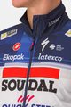 CASTELLI Cycling gilet - SOUDAL QUICK-STEP 23 - white/blue