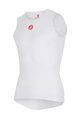 CASTELLI Cycling sleeve less t-shirt - PRO ISSUE - white