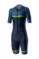 CASTELLI Cycling skinsuit - SANREMO 4 SPEED - blue