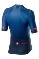 CASTELLI Cycling short sleeve jersey and shorts - AERO RACE - blue/grey