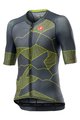 CASTELLI Cycling short sleeve jersey - CLIMBER'S 3.0 - grey/yellow