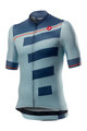CASTELLI Cycling short sleeve jersey - TROFEO - blue/light blue