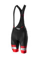 CASTELLI Cycling bib shorts - COMPETIZIONE - red/black