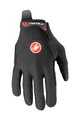 CASTELLI Cycling long-finger gloves - ARENBERG GEL LF - black
