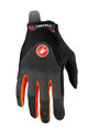 CASTELLI Cycling long-finger gloves - ARENBERG GEL LF - grey/orange