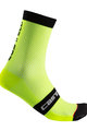 CASTELLI Cyclingclassic socks - SUPERLEGGERA 12 - yellow/black
