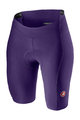 CASTELLI Cycling shorts without bib - VELOCISSIMA 2 LADY - purple