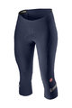 CASTELLI Cycling 3/4 lenght shorts without bib - VELOCISSIMA 2 LADY - pink/blue