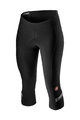 CASTELLI Cycling 3/4 lenght shorts without bib - VELOCISSIMA 2 LADY - turquoise/black