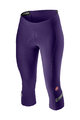 CASTELLI Cycling 3/4 lenght shorts without bib - VELOCISSIMA 2 LADY - purple