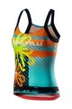 CASTELLI Cycling tank top - UPF0 LADY - yellow/multicolour