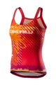 CASTELLI Cycling tank top - UPF0 LADY - multicolour/orange