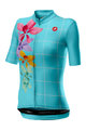 CASTELLI Cycling short sleeve jersey - FIORITA LADY - turquoise