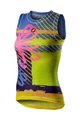 CASTELLI Cycling sleeve less t-shirt - PRO MESH W LADY - multicolour/pink