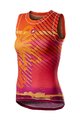 CASTELLI Cycling sleeve less t-shirt - PRO MESH W LADY - multicolour/orange