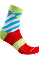 CASTELLI Cyclingclassic socks - TALENTO W LADY - light green/light blue/red