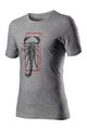 CASTELLI Cycling short sleeve t-shirt - LOGO - grey