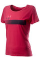 CASTELLI Cycling short sleeve t-shirt - LOGO W LADY - pink