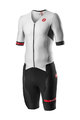 CASTELLI Cycling skinsuit - FREE SANREMO 2 - white/black
