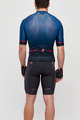 CASTELLI Cycling short sleeve jersey and shorts - AERO RACE - blue/grey