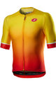 CASTELLI Cycling short sleeve jersey - AERO RACE 6.0 - red/yellow