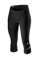CASTELLI Cycling 3/4 lenght shorts without bib - VELOCISSIMA 2 LADY - black