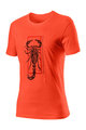 CASTELLI Cycling short sleeve t-shirt - LOGO - orange