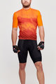 CASTELLI Cycling short sleeve jersey and shorts - POLVERE - black/orange