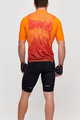 CASTELLI Cycling short sleeve jersey and shorts - POLVERE - black/orange