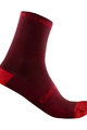 CASTELLI Cyclingclassic socks - SUPERLEGGERA T 12 - bordeaux