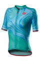 CASTELLI Cycling short sleeve jersey - CLIMBER'S 2.0 LADY - turquoise/blue