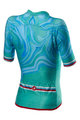 CASTELLI Cycling short sleeve jersey - CLIMBER'S 2.0 LADY - turquoise/blue