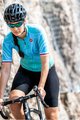 CASTELLI Cycling short sleeve jersey - CLIMBER'S 2.0 LADY - turquoise/blue