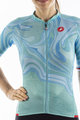 CASTELLI Cycling short sleeve jersey - CLIMBER'S 2.0 LADY - turquoise/blue