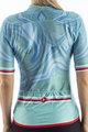 CASTELLI Cycling short sleeve jersey - CLIMBER'S 2.0 LADY - turquoise/blue