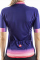 CASTELLI Cycling short sleeve jersey - GRADIENT LADY - pink/purple