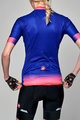 CASTELLI Cycling short sleeve jersey - GRADIENT LADY - purple/pink/black