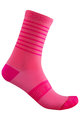 CASTELLI Cyclingclassic socks - SUPERLEGGERA 12 LADY - pink