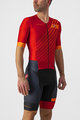 CASTELLI Cycling skinsuit - FREE SANREMO 2 - red/black