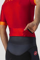 CASTELLI Cycling skinsuit - FREE SANREMO 2 - red/black