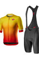 CASTELLI Cycling short sleeve jersey and shorts - AERO RACE - yellow/black