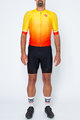 CASTELLI Cycling short sleeve jersey and shorts - AERO RACE II - black/yellow/red