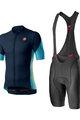 CASTELLI Cycling short sleeve jersey and shorts - ENTRATA - black/blue